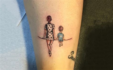 tattoos for mother and son|mother & son tattoo designs.